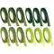 Juvale Green Floral Tape Variety Pack - 12 Rolls, 0.47 in x 30 Yd, 4 Shades Including Lime & Grass Green - Stem Tape for Fresh Flowers, Wrap for Artificial Blooms & Crafts
